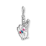 Thomas Sabo Damen Charm-Anhänger Stay True Charm Club 925 Sterling Silber 1752-007-7