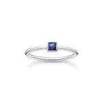 THOMAS SABO Damen Ring mit blauem Stein 925 Sterlingsilber TR2395-699-32