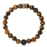 Thomas Sabo Unisex Armband Tigerauge 925 Sterling Silber A1408-806-2