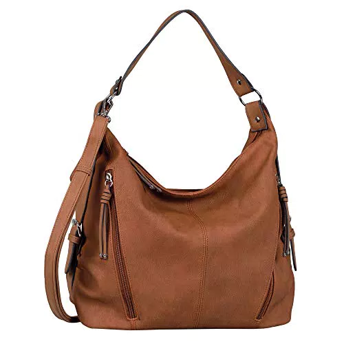 TOM TAILOR bags Caia Damen Hobo Bag Schultertasche Groß Braun