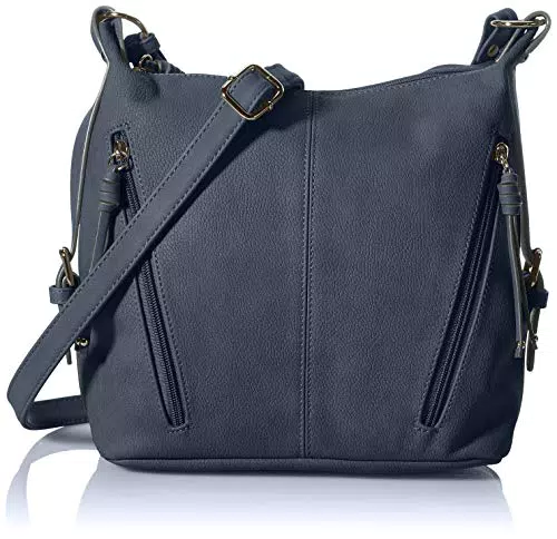 TOM TAILOR bags Caia Damen Umhängetasche Crossbody Bag Mittelgroß Blau
