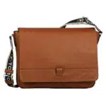 TOM TAILOR bags Finn Herren Schultertasche Messenger Bag Groß Braun