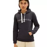 TOM TAILOR Denim Damen 1039812 Hoodie mit Schriftzug