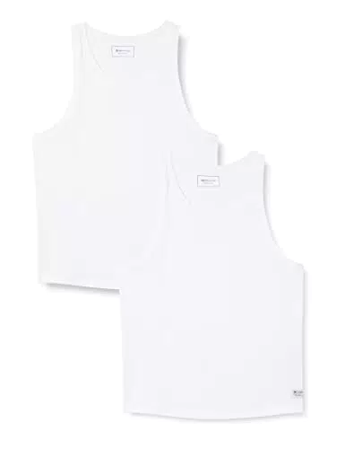 TOM TAILOR Denim Herren Basic Tanktop im Doppelpack 1037154