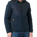 TOM TAILOR Herren Hybrid Fleecejacke 1032469, 10668 - Sky Captain Blue