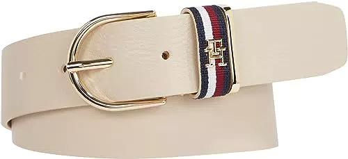 Tommy Hilfiger Damen Gürtel Timeless 3, 5 cm Ledergürtel