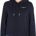 Tommy Hilfiger Damen Hoodie Logo mit Kapuze, Blau