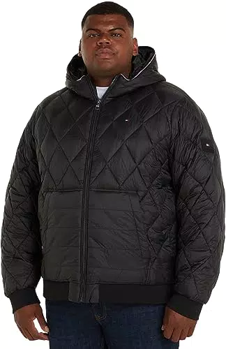 Tommy Hilfiger Herren Bt-Mix Quilt Rcl Kapuzenjacke Gewebte Jacken