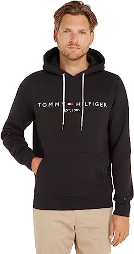 Tommy Hilfiger Herren Hoodie Core Tommy Logo mit Kapuze