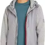 Tommy Hilfiger Herren Hoodie Zipper, Grau