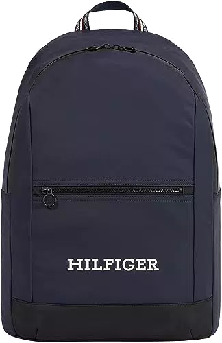 Tommy Hilfiger Herren Rucksack Dome Handgepäck, Blau