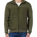 Tommy Hilfiger Herren Strickjacke Cardigan mit Reißverschluss Mix Media Zipper