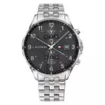 Tommy Hilfiger Multi Zifferblatt Quarz Uhr für Herren mit Silbernes Edelstahlarmband - 1791707