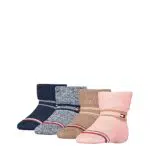 Tommy Hilfiger Unisex Baby CLSSC Sock, pink/Navy Combo