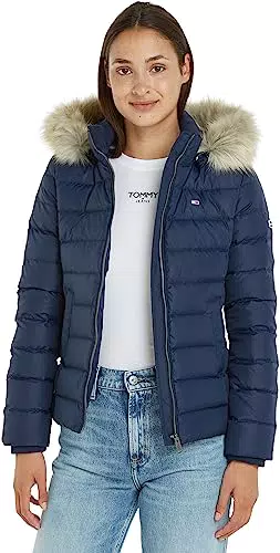 Tommy Jeans Damen Daunenjacke TJW Winter, Blau