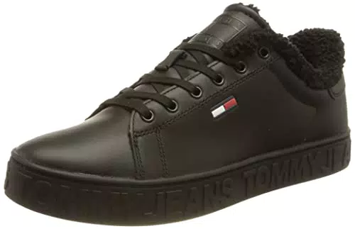 Tommy Jeans Damen Warmlined Sneaker, Schwarz