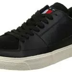 Tommy Jeans Herren Vulcanized Sneaker Schuhe, Schwarz