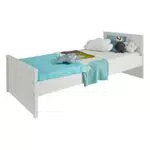trendteam smart living - Jugendbett Bett - Babyzimmer - Ole - Aufbaumaß 209 x 78 x 97 cm - Farbe Weiß - 183929401