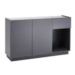 trendteam smart living - Sideboard Kommode Schrank - Wohnzimmer - Luca - Aufbaumaß 138 x 83 x 40 cm - Farbe Grau Matt - 330002000