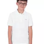 Trigema Jungen Poloshirt 321601, weiss, 104