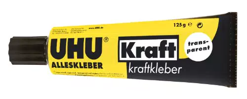 UHU Alleskleber Kraft Tube, Transparenter, universeller Kraftkleber mit außergewöhnlicher Klebekraft