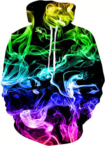 UNIFACO Herren Jungen Kapuzenpullover 3D Druck Hoodies Langarm Warm Pullover Männer Sweatshirt Kapuzenpulli mit Taschen