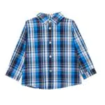 United Colors of Benetton Jungen 5DU6GQ00J Hemd, Schottisches Fantasieblau 93F