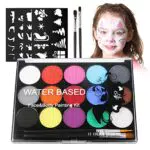 URAQT Kinderschminke Set, 15 Farben Schminkfarben Schminkpalette