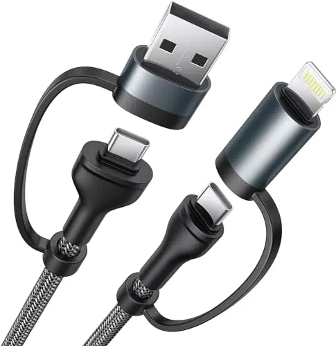 USB C auf USB C Adapter, USB C Male to Lightning Female Adapter Multi Ladekabel for iPhone 15/14/13/12/11 Pro/X/XS/XR/8/MacBook