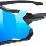 uvex sportstyle 228 - Sportbrille für Damen und Herren - beschlagfrei - abnehmbarer Rahmen - black matt/blue - one size