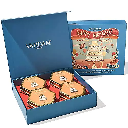 VAHDAM, Geburtstagsgeschenk Tee Geschenkset, geburtstagsgeschenk für frauen und Männer