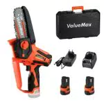 ValueMax Mini Akku Kettensäge 12V, 11CM/4 Zoll kleine Kettensäge mit 2 x 2