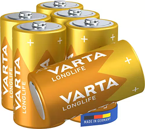 VARTA Batterien C Baby, 6 Stück, Longlife, Alkaline
