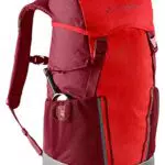 VAUDE Kinderrucksack Jungen & Mädchen Puck rot, komfortabler Wanderrucksack Kinder 14L