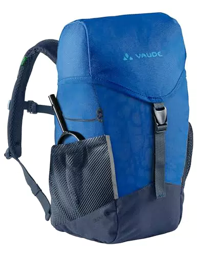 VAUDE Kinderrucksack Skovi für Jungen & Mädchen, komfortabler Wanderrucksack Kinder 10 L in blau
