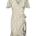 VERO MODA Women's VMEMMA Henna 2/4 Short WRAP Dress WVN GA Kleid