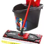Vileda Ultramax XL 2in1 Bodenwischer Komplett Set, extrabreiter Wischmopp mit Stiel