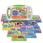 VTech ABC-Lernkartenspaß Lernkartenboard mit bedruckten Buchstabenkarten und Lerninhalten zu den Themen Buchstaben