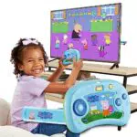VTech ABC Smile TV - Peppa Pig Lernkonsole Kabellose Spielkonsole mit HDMI-Stick für den Fernseher Mit 8 Spielen für stundenlangen Lernspaß Für Kinder von 3-7 Jahren