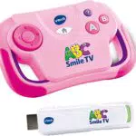 VTech ABC Smile TV pink Kabellose Lernkonsole mit HDMI-Stick für den Fernseher mit 15 Spiel-Level für stundenlangen Lernspaß Für Kinder von 3-7 Jahren