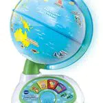 VTech Interaktiver Junior-Globus Leuchtender Kinderglobus mit 48 Touch-Punkten