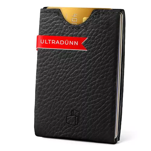 W4LLET Card Holder Wallet, Ultra dünn 2X Kartenetui RFID Schutz