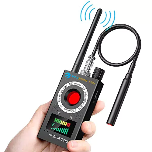 Wanzen Detektor RF Wireless, Wanzendetektor GPS Spy Finder Versteckte Kamera Laser für GSM Tracker Abhörgeräte Funkkameras Wanzenfinder