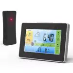 Wetterstation mit Außensensor, Digital Innen und Außen Thermometer Hygrometer mit Farbdisplay