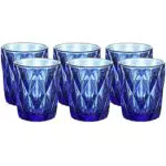 Whole Housewares Trinkgläser Bunt Wassergläser Set - 6-teilig