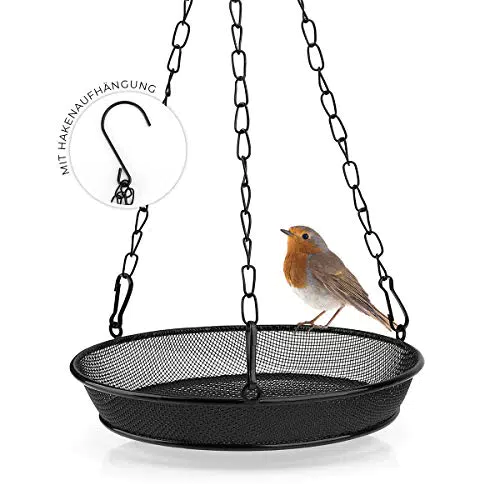 WILDLIFE FRIEND I Futterspender für Mehlwürmer zum Aufhängen Ø 18cm I Futtersäule für Vögel
