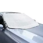 WIN.MAX Frontscheibenabdeckung Auto Scheibenabdeckung Faltbar Sonnenschutz Winter Windschutzscheiben Abdeckung 3 Magnetische für Autoscheibenabdeckung gegen Strahlung