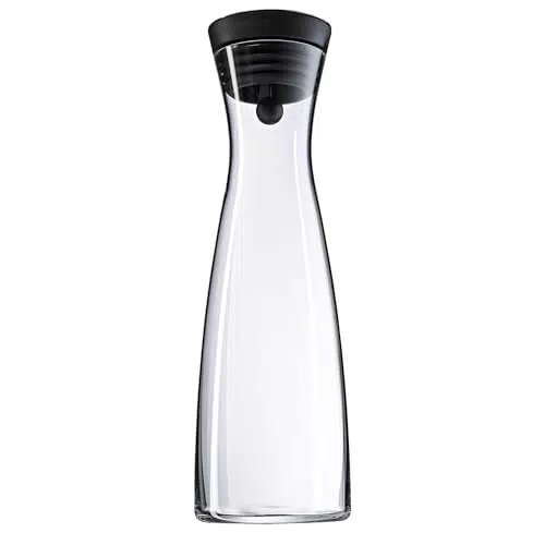 WMF Basic Wasserkaraffe 1, 5 liter, Glaskaraffe mit Deckel