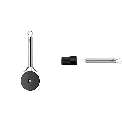 WMF Profi Plus Pizzaschneider 19, 8 cm, Teigrad beschichte & Profi Plus Silikon-Backpinsel 20 cm