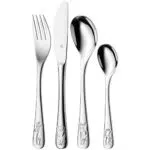 WMF Safari Kinderbesteck Set 4-teilig, Kinderbesteck Edelstahl